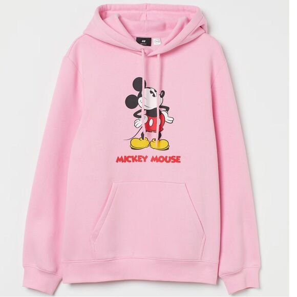 H&M Other - PRINTED HOODIE LIGHT PINK/MICKEY MOUSE
